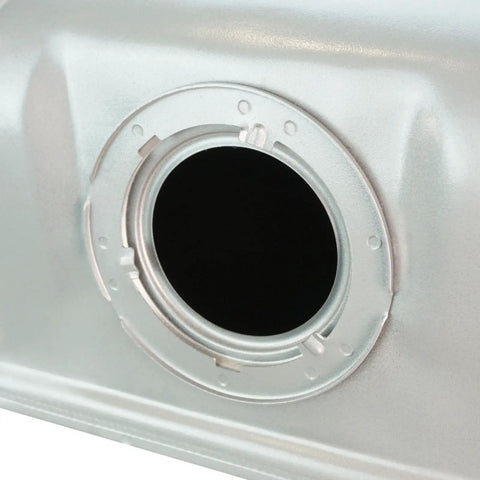 Close-up of the fuel inlet on 18 Gallon Gas Fuel Tank For 1987 To 1992 Jeep Comanche Direct Fit Replacement OE And Aftermarket Compatible Heavy Duty Fuel Tank For A Rugged Ride With Easy Install And Budget Friendly Upgrade