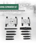 Awesome Heavy Duty 5 Ton Bearing Separator And Flywheel Gear Puller Kit For Auto Repair Pros And Do It Yourself Guys Who Want Rock Hard 45 Carbon Steel Power To Handle Stubborn Bearings Gears Pulleys And Steering Wheel Removal Tasks Efficiently, 12-piece set