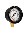 Two Inch Dial Pool Filter Pressure Gauge With One Quarter NPT Lower Mount Clean Filter Indicator 0 To 60 Psi Dual Scale Brass Wetted Parts Ideal For Swimming Pools Spas Aquariums Water Pumps And Quick Pool Maintenance, front view