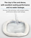 Quick Dry Waterproof Sealant Paste For Instant Wall Hole And Gap Patching, heavy-duty white paste with water being poured into it.