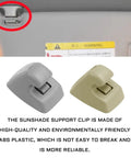 Sun Visor Clips For Cars Pack Of 2 Replacement Sun Visor Retainer Holders Durable ABS Plastic Bracket Hooks For Chevy Silverado Cruze Tahoe Gray No Drill Easy Install And Long Lasting