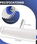 Specifications of Spike Screeding Roller For Smooth Self Leveling Floors With 21mm Teeth 20 Inch Handle Spiked Latex Compound