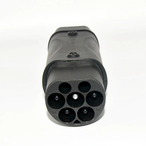 Heavy Duty EV Charger Adapter Type Two To GBT Connector For Chinese Electric Vehicles 32 Amp Single Phase 250 Volt IP54 front view.