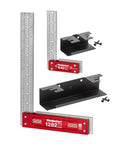 Precision Woodworking Square Set 6 Inch And 12 Inch Stainless Steel Self Standing With Scribing Notches USA Made Feature Packed For Accurate Repeatable Cuts