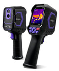 Pro Grade Thermal Imaging Camera With 240 X 240 IR Resolution And Heat Vision Clarity Two Point Eight Inch LCD Screen Less Than 50 mK Sensitivity And Smooth 25 Hz Frame Rate For Fast On Site Heat Detection. handheld thermal camera with 2.8 inch LCD and purple accents