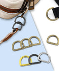 Ten Pack One Inch Spring D Ring Purse Clips Metal Carabiner Keychain Clips For Bag Straps And Key Fobs Dog Tag Clasps Paracord Keyrings image