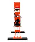 Front view of Heavy Duty 100 Ton Shop Press With Dual Hydraulic Rams And 125 PSI Air Assist for pressing gears and bearings.