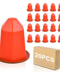 Snag These Bad Boys 20 Pack Magnetic Fire Sprinkler Paint Covers Designed for Recessed Heads, smooth PVC, red, 20 pieces.