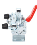 Heavy Duty Quick Release Toggle Clamp For Woodworking Jigs And Fixtures, Horizontal Clamp For Welding, Drill Press And Crosscut Sled, Red Handle With Adjustable Pressure Indicator