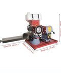 Heavy Duty Saw Blade Sharpener With Blazing Diamond Grinding Wheel handling wood aluminum plastic features a tough steel frame.
