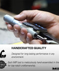 Hands holding a tool showing craftsmanship, focusing on details of RC Hex Bit Set And Tool Kit 1.5mm 2.0mm 2.5mm Hex Head Allen Wrench Bits.
