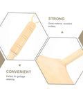 Detailed view of the Straight Up Solid Horsehair Broom With Long Grippy Handle And Soft Pine Bristles and strong wooden grip.