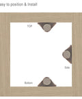 Four Pack Cabinet Door Magnetic Catches With Strong Magnets For Secure Quiet Closures installation diagram on wood frame
