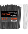 Heavy Duty Zip Ties 11 Inch Self Locking Cable Ties With 50Lbs Tensile Strength For Indoor Outdoor Use Bulk Pack