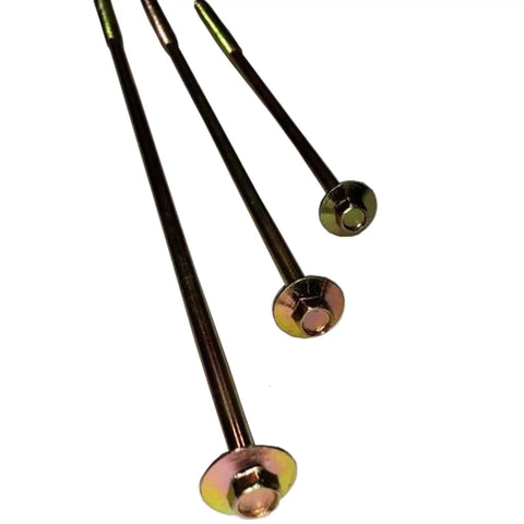 Bulletproof Extra Long Structural Lag Screws For Heavy Duty Construction And Outdoor Landscaping Projects With Yellow Zinc Coating and Easy Hex Head Flange Design For No Sweat Secure Fastening On Thick Timber Posts