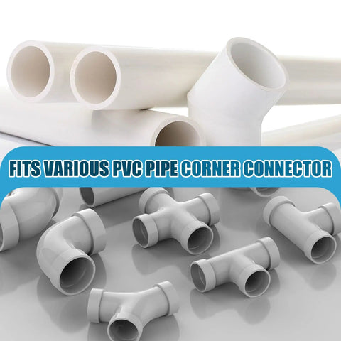 Four Pcs One Half Inch PVC Pipe Sixteen Inch Long SCH40 White For Home DIY Projects Garden Greenhouse Farm And Workshop Furniture Grade Durable Tubing with corner connectors