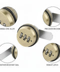 Mechanical Combination Cam Lock Keyless Cabinet Lock For File Cabinets And Storage Lockers With Personal Code, bronze finish
