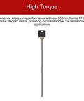 Nema 17 bipolar stepper motor with 350mm T8 lead screw; Amazon brand