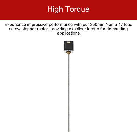 Nema 17 bipolar stepper motor with 350mm T8 lead screw; Amazon brand