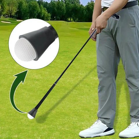 Five Piece Golf Putter Ball Retriever Set With Quick Install Grabber And Portable Suction Cup For Easy Ball Pickup From Greens Bunkers And Practice Mats No Bend Retrieval For Putter Grip And Swing Handle Black