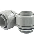2 Pack 2 Inch NPT Liquid Tight Conduit Connector Heavy Duty Nonmetallic Straight PVC Electrical Fitting UL Listed