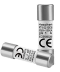 Industrial Grade Cylindrical Ceramic Fuse 10x38mm 1A 500V AC 100kA Gg Fast Acting Replacement for DIN Rail Control Panels