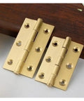 Solid Brass Furniture Hinge Set Of 4 For Wardrobe Drawer Cabinet And Wooden Doors Universal Fit Easy Mounting Durable Hardware For DIY Home Projects No Brainer