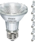 PAR20 Halogen Light Bulbs 39W Dimmable 3000K Warm White Flood Lamps, 480 Lumens, 120V E26 Medium Base, 6 Pack Replacement
