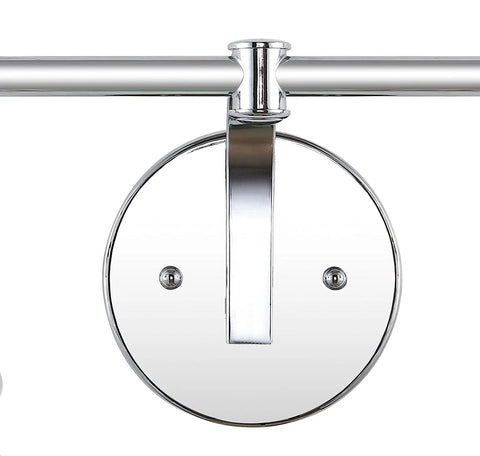 4 Light LED Vanity Light Fixture in Brass Gold and Oil Rubbed Bronze with clear glass shade product mount detail view