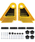 Feather Loc Board Set For Woodworking Table Saws And Engraving Machines, Double Featherboard Push Block with mounting hardware