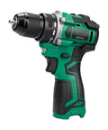 Boss Grade Brushless Cordless Drill Driver With Quick Swap Metal Keyless Chuck Twenty One Torque Levels Two Speed Switches at an angle.