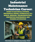 Book cover: person in safety vest and yellow hard hat at an industrial control panel with robots in the background.