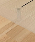 Cross Dowel Jig For Woodworking on wooden panel, showcasing 10 mm barrel nut hole for DIY friendly builds and fast solid joints
