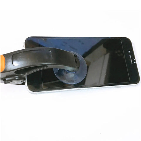 Pro Grade Screen Splitter With 4cm Suction Cups For Smartphone, Tablet, And Laptop Screens, Built Tough ABS Repair Tool in use on phone