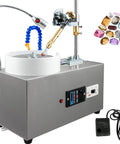 Real Badass Jade Cutting Angle Grinder With Solid Mechanical Handle Crafted For Jewelry Making And Gemstone Shaping Stainless Steel Build showing detailed components.