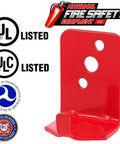 100 Pack 5 Lb Fire Extinguisher Wall Brackets Universal Red Mount Holder Indoor Outdoor Heavy Duty Rack Bracket Solid Construction Made In Usa