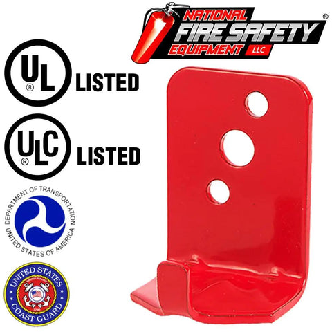 100 Pack 5 Lb Fire Extinguisher Wall Brackets Universal Red Mount Holder Indoor Outdoor Heavy Duty Rack Bracket Solid Construction Made In Usa