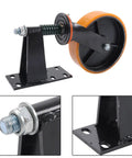 8 Inch Heavy Duty Gate Caster Wheel Crushes 800 Pounds Without Breaking A Sweat Bulletproof Build mounted on a bracket for gates.