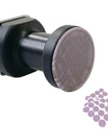Five Piece Round Sandpaper Set 2000 Grit For Precision Automotive Spot Repair, Handheld Sander Block With 1.26 Inch Round Discs, black backing pad