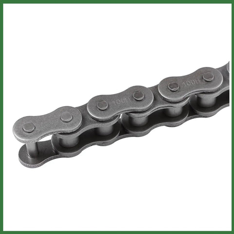 Heavy Duty Raseparter 100H Roller Chain Kit Plus Connectors For Cement Wood And Construction Machinery That Slays Under Pressure With Balanced Stress Design And Heavy Loads, 100H steel chain link
