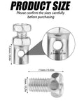 20 Pieces Universal One Eighth Inch Clutch Brake Throttle Cable Ends Go Kart Cable Stops Locks Repair Kit For Bicycle Motorcycles Scooters Lawn Mowers Tractors Crimp Ends Silver product size details