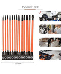 Must Have 3 Piece Torx Bit Set For T5 To T40 Impact Drivers With High Strength Alloy Steel And Shock Absorbing Torsion Design For Professional Jobs, 150mm 13pc