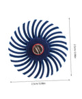 Radial Bristle Disc For 3Mm Shank Kit With 1 Inch Rotary Tools and small spiral flap wheel, blue, 2.5cm diameter.