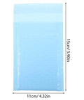 Milk Blue Bubble Mailer Bags 100 Pack Self Sealing Thickened 11x15 Plus 4 Inch Envelopes showing dimensions