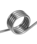 4 Pieces Heavy Duty Metal Torsional Spring Parts For Trash Can Lid Replacement showing close-up of stainless steel coil