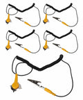 Anti Static Grounding Wire Set 5 Pack With Stainless Steel Clips 2mm Diameter For Electronics Repair Workbench ESD Protection Pro Grade For PCB Assembly Stations And Sensitive Equipment Maintenance