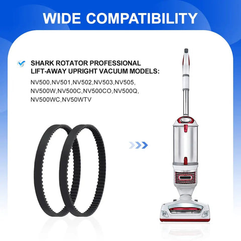 Vacuum Belt Replacement For Shark Rotator NV500 Series Lift Away Pro Models NV500 NV501 NV502 NV503 NV505 NV500W And More