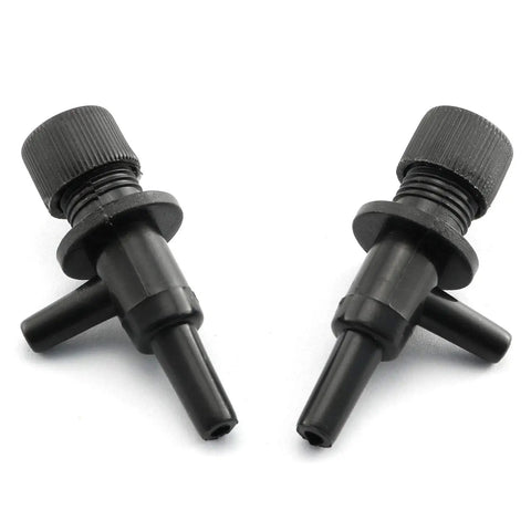 Black Aquarium Air Valve 5 Pack 2 Way Flow Control Regulator For Fish Tanks Durable Plastic Inline Valve For Precise Airflow
