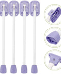 Foldable Replacement Table Legs For Laptop And Furniture Heavy Duty Plastic And Iron Desk Legs with purple fittings