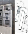 Heavy Duty 16 Inch Soft Close Steel Ball Bearing Drawer Slides With Galvanized Finish for Cabinets and Furniture